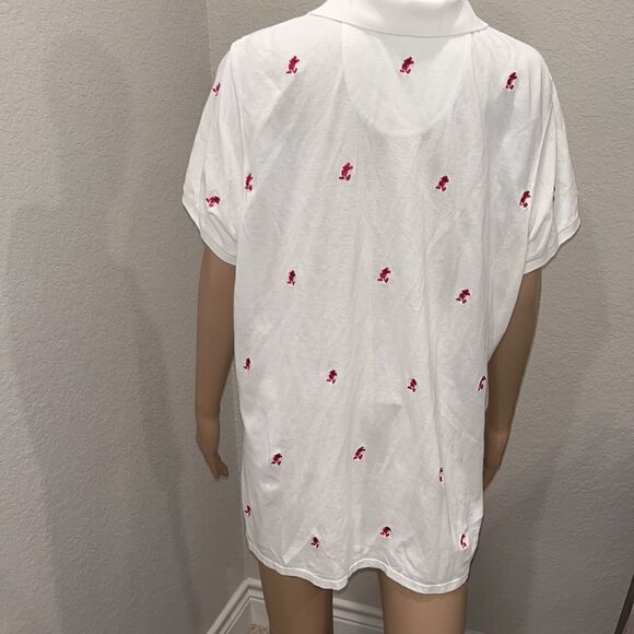 Vintage Disney Mickey Mouse polo shirt with appliqués - Picture 3 of 3